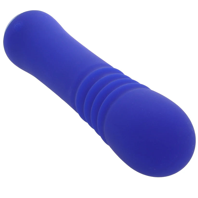 Thicc Blue Chubby Thrusting Wand Vibrator