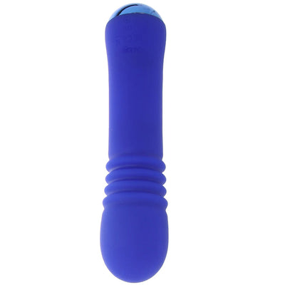 Thicc Blue Chubby Thrusting Wand Vibrator