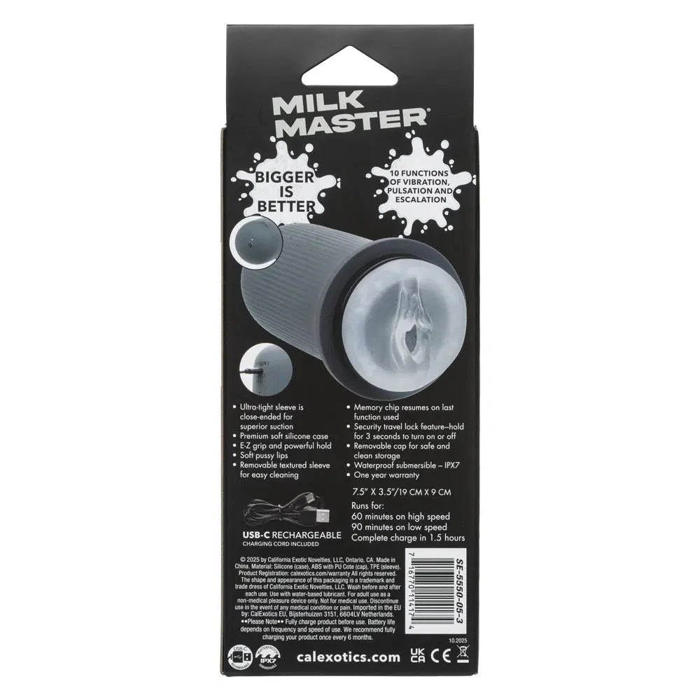 Grip-N-Stroke Pussy Silicone Masturbator By Milk Master