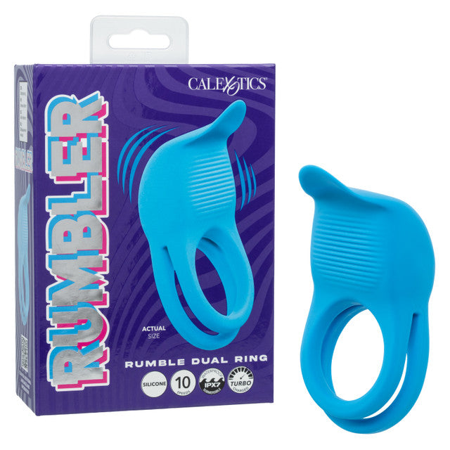 Rumbler Vibrating Dual Ring Cock Ring
