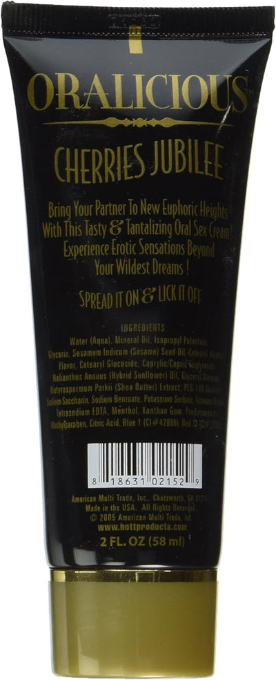Oralicious The Ultimate Oral Sex Cream, Cherries Jubilee, 2oz