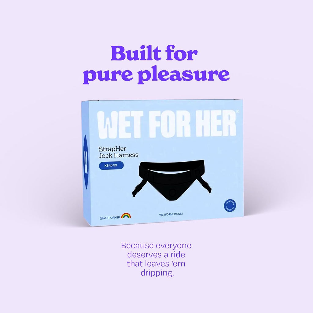 Wet For Her Jock Strap-On Harness, L-5X