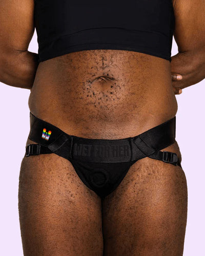 Wet For Her Jock Strap-On Harness, L-5X
