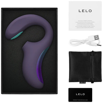 Lelo Enigma Double Sonic Double Stimulation Massage Vibrator in Purple