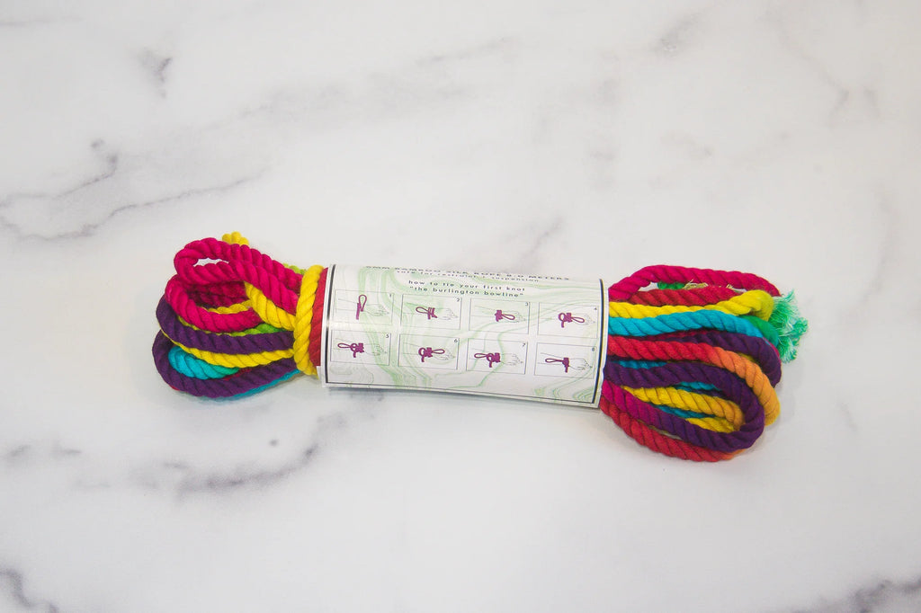 Funfetti Rainbow Bamboo Silk Bondage Rope