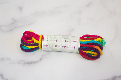 Funfetti Rainbow Bamboo Silk Bondage Rope