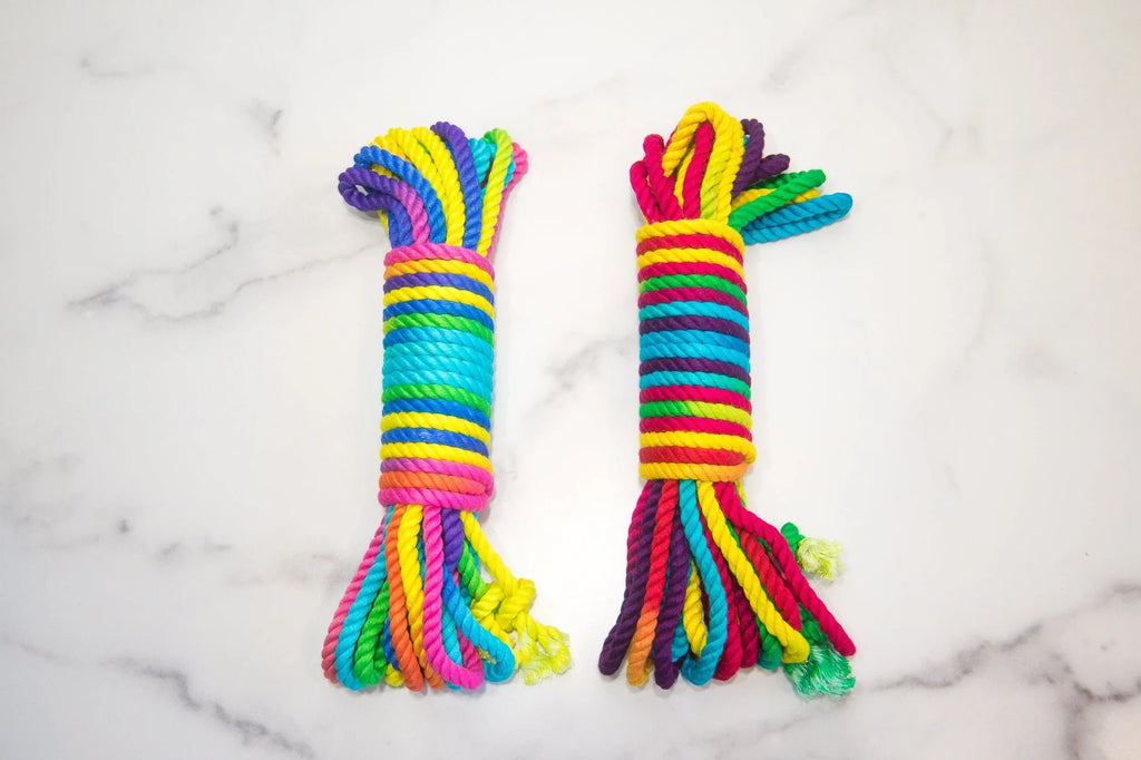 Funfetti Rainbow Bamboo Silk Bondage Rope