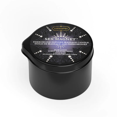 Kama Sutra Sex Magnet Pheromone Massage Candle, Blue Lotus, 6oz