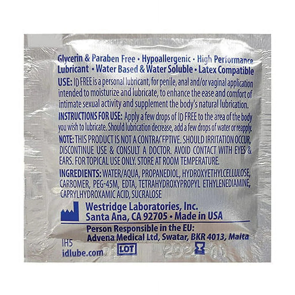 ID Free Water Based Lube 4.4oz