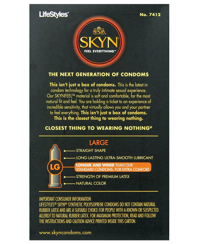 Lifestyles SKYN Large Non-Latex Condoms - 12 pk