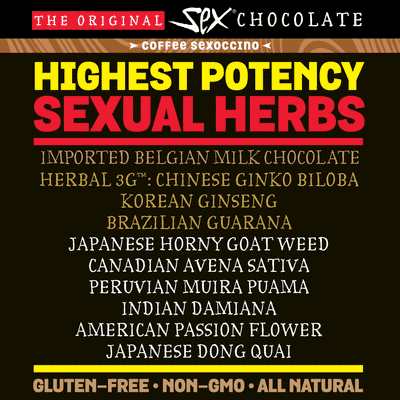 Coffee Sex Chocolate Herbal Infused Aphrodisiac Treat