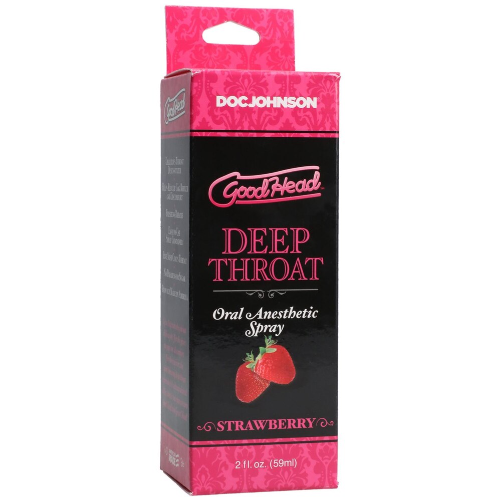 GoodHead Deep Throat Spray in Strawberry 2oz