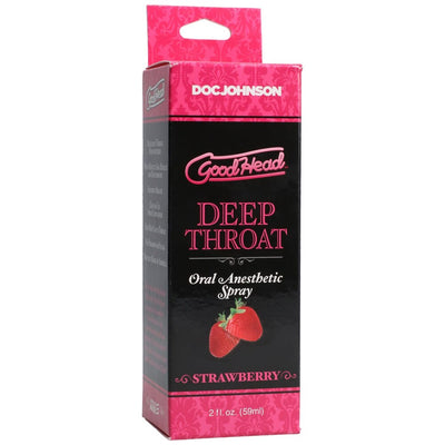 GoodHead Deep Throat Spray in Strawberry 2oz