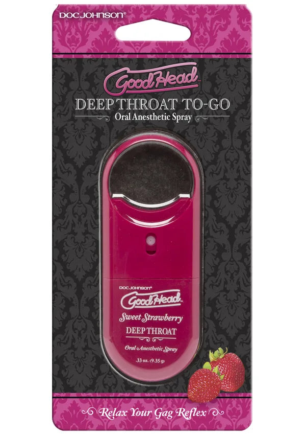 GoodHead Deep Throat To-Go Spray in Strawberry .3oz