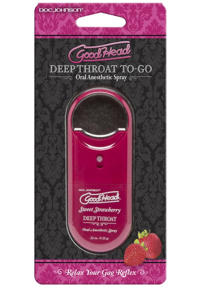 GoodHead Deep Throat To-Go Spray in Strawberry .3oz