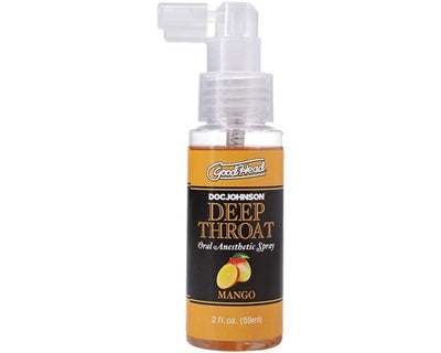 GoodHead Deep Throat Spray in Mango 2oz