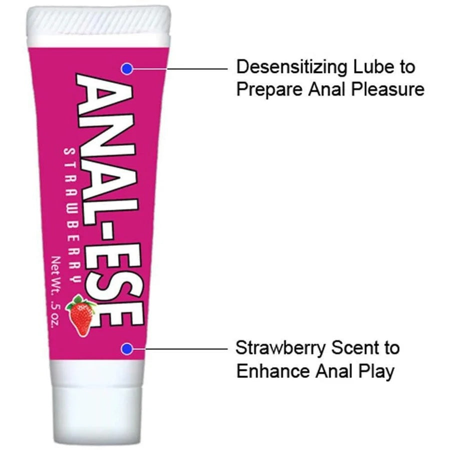 Anal-Ese Strawberry Anal Desensitizer - .5 oz