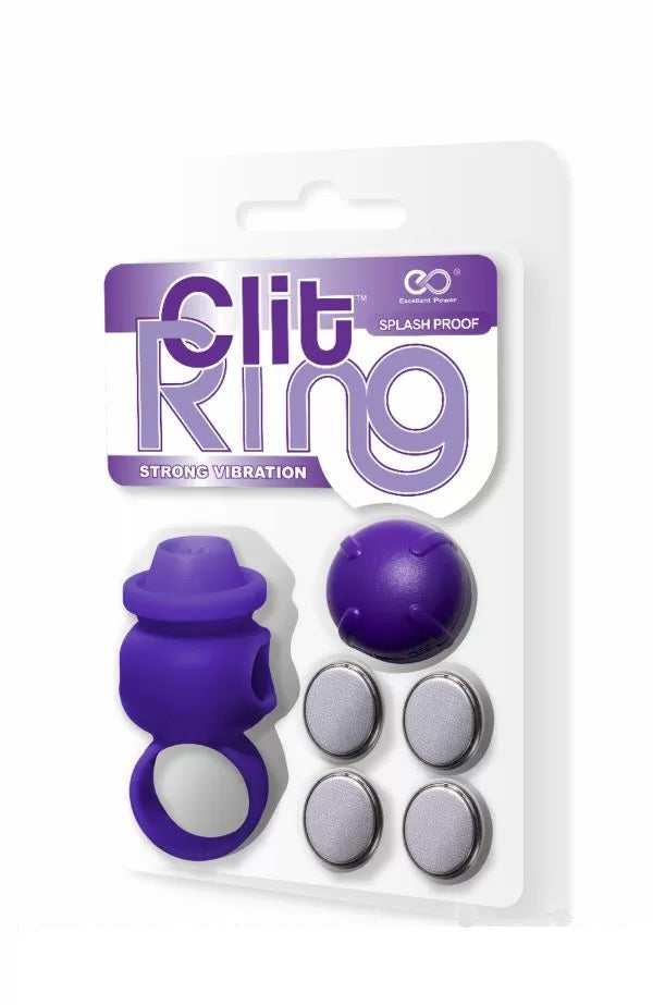 Clit Ring Mini Finger Vibrator in Purple