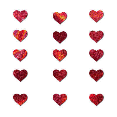 Confetti: Liquid Red Baby Heart Body Stickers, Red, One Size