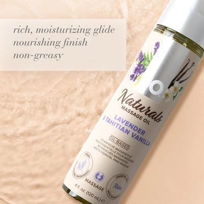 JO Naturals Massage Oil - Lavender & Tahitian Vanilla 4oz