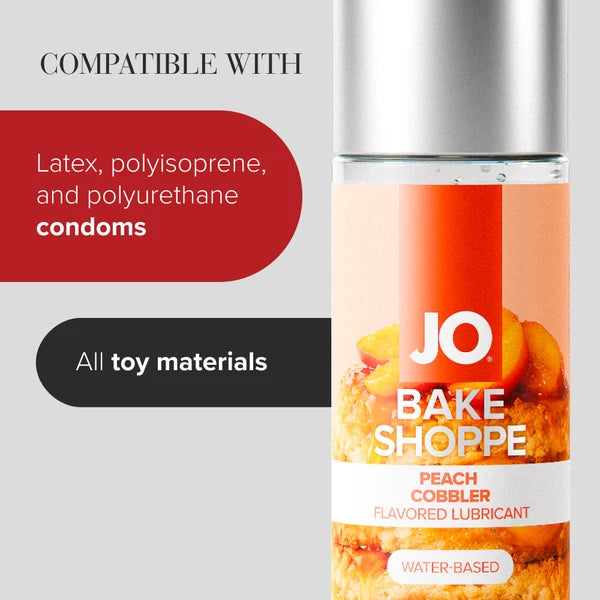 System JO Bake Shoppe Peach Cobbler Water-Based Lube - 2oz