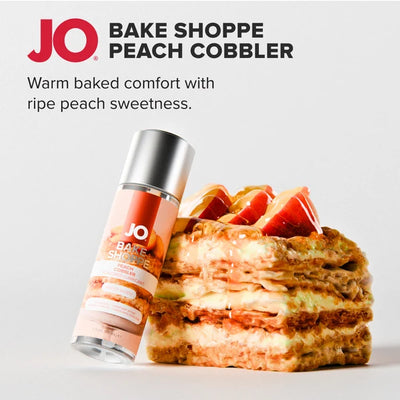 Bakery inspired peach cobbler flavored intimacy lube