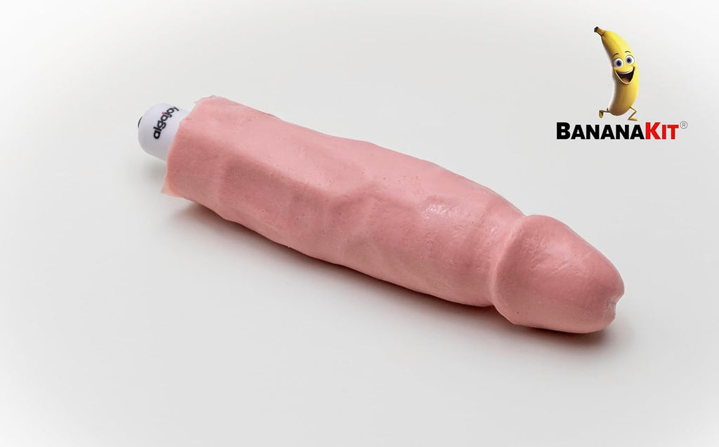 Penis Molding Kit with Vibrator by Bananakit, Pink
