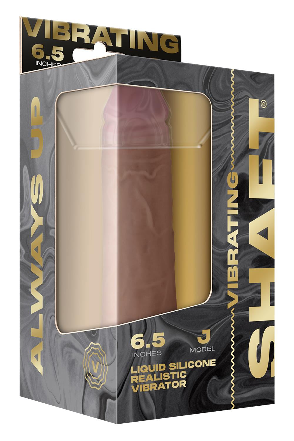 Shaft Liquid Silicone Vibrating Dildo Model J 6.5