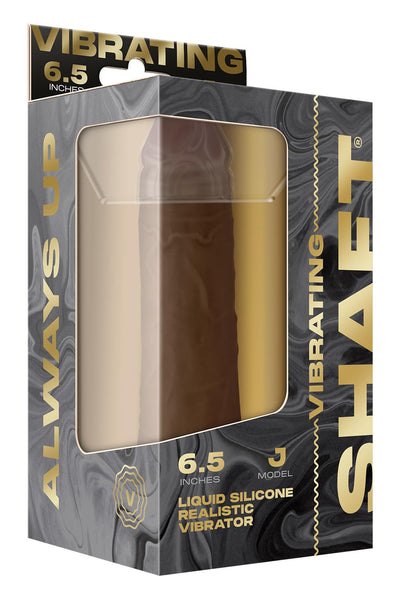 Shaft Liquid Silicone Vibrating Dildo Model J 6.5