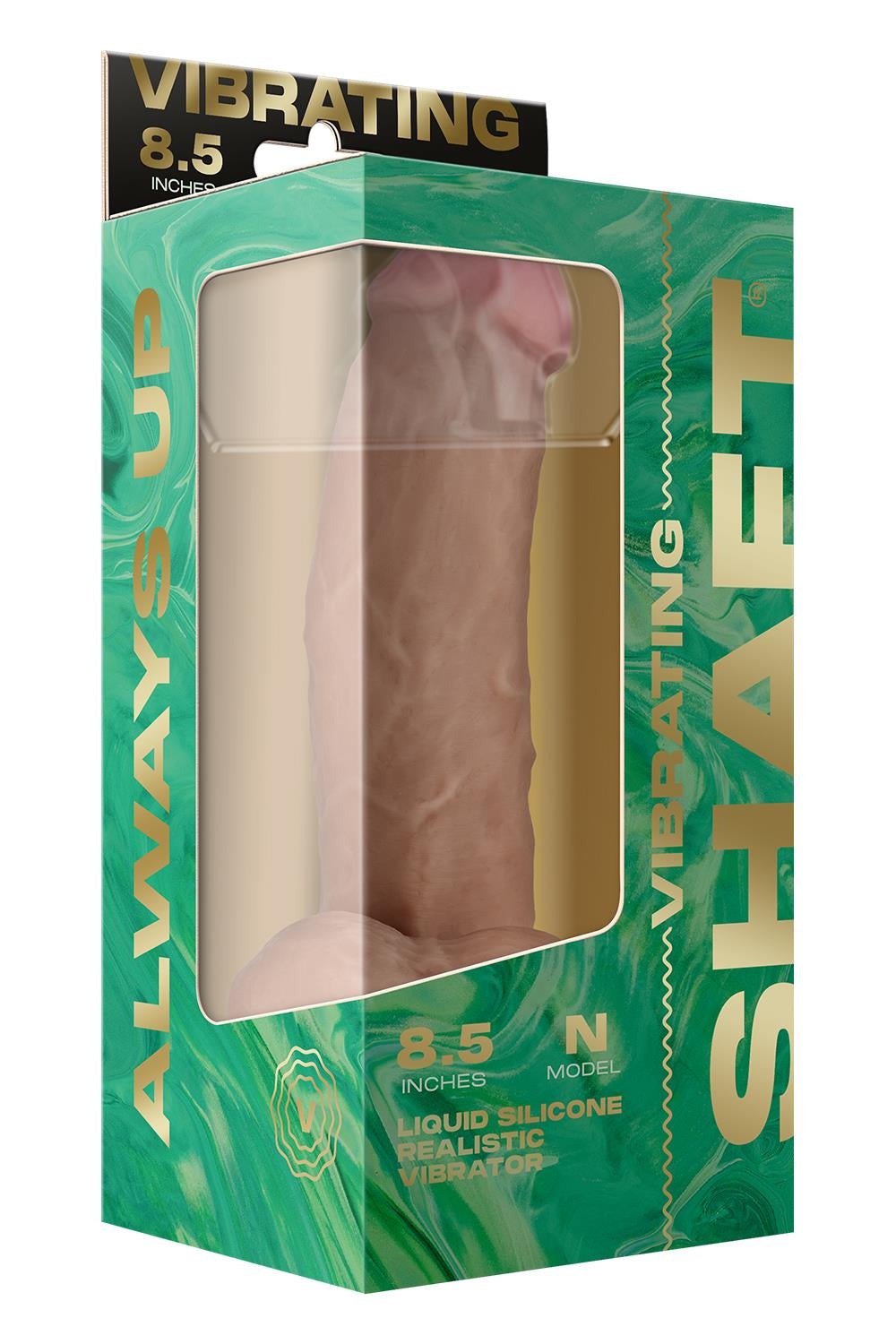 Shaft Liquid Silicone Vibrating Dildo Model N 8.5