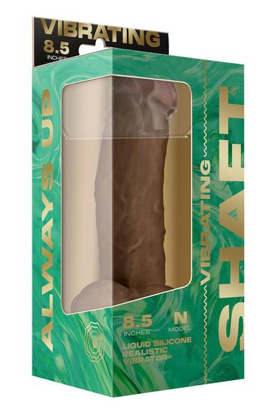 Shaft Liquid Silicone Vibrating Dildo Model N 8.5