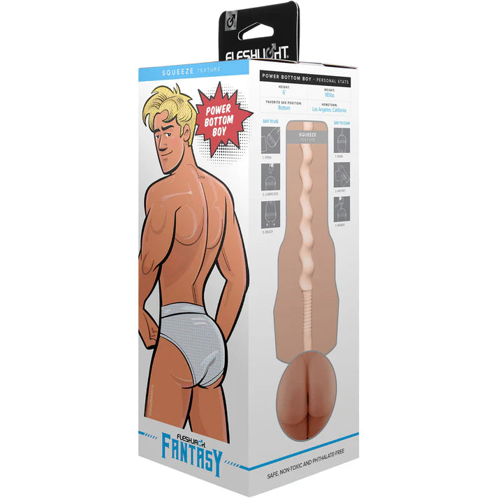 Fleshlight Fleshjack Fantasy Power Bottom Boy, Squeeze Texture