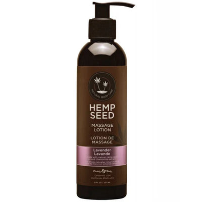 Earthly Body Hemp Seed Massage Lotion, Lavender, 8oz