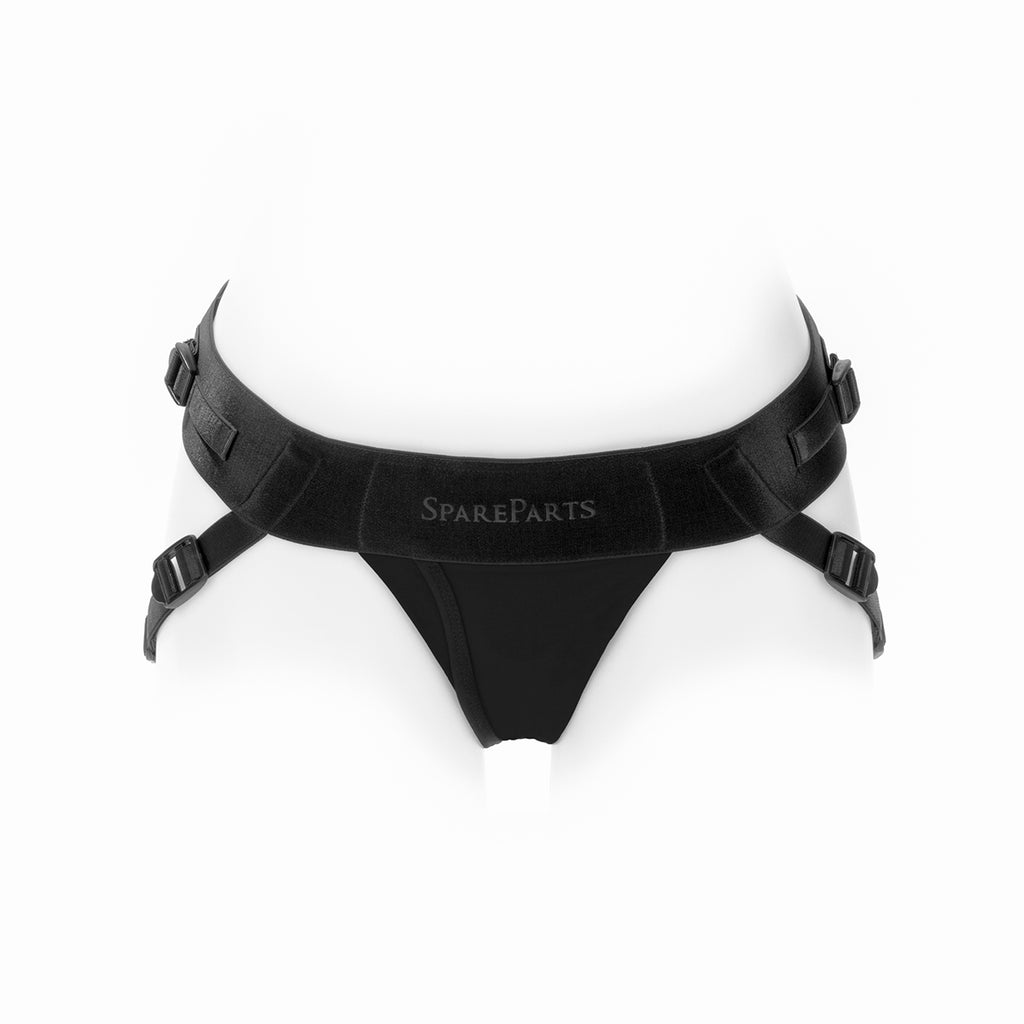 Spare Parts Size B Joque Underwear Strap-On and Packer Harness in Black