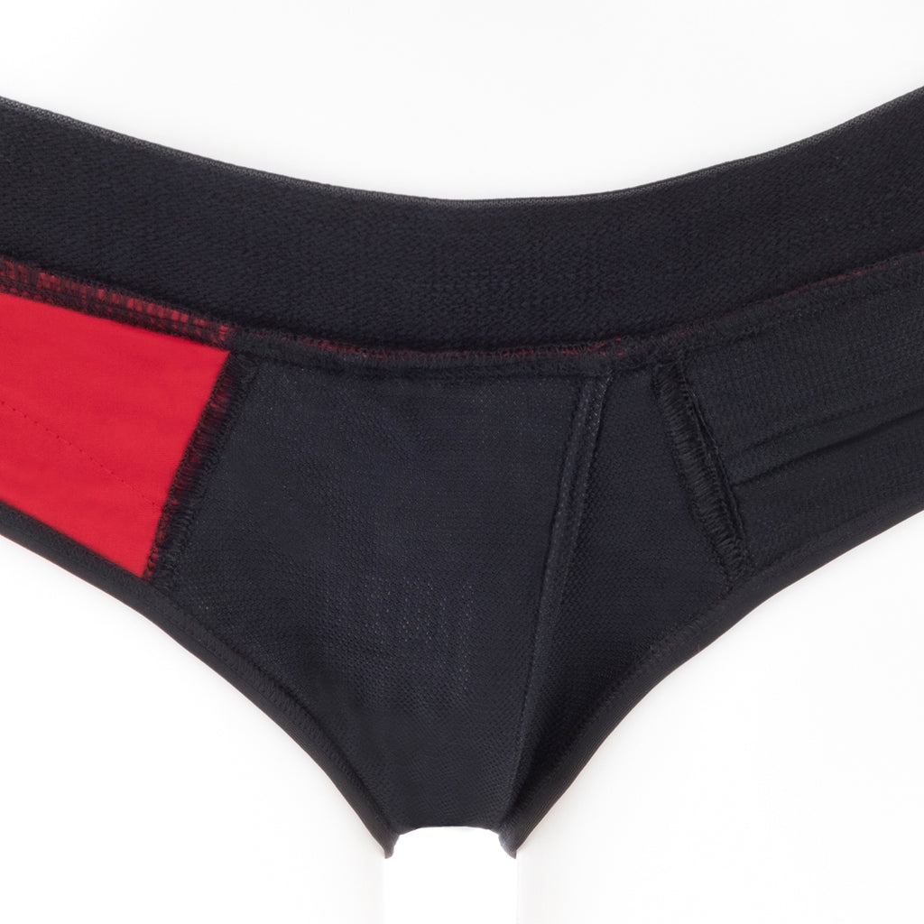 SpareParts Tomboi Cover Brief Harnesses in Red