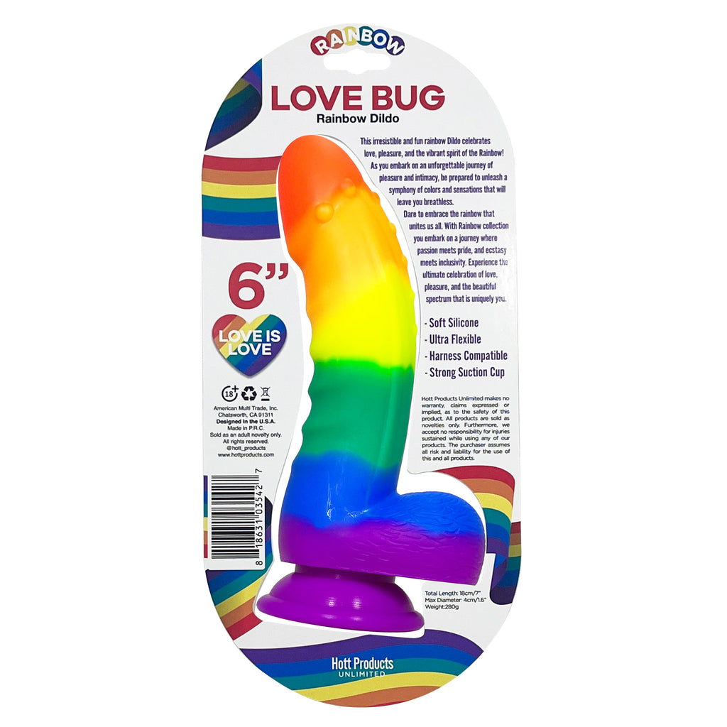 RAINBOW DILDO LOVE BUG RAINBOW DILDO LOVE BUG