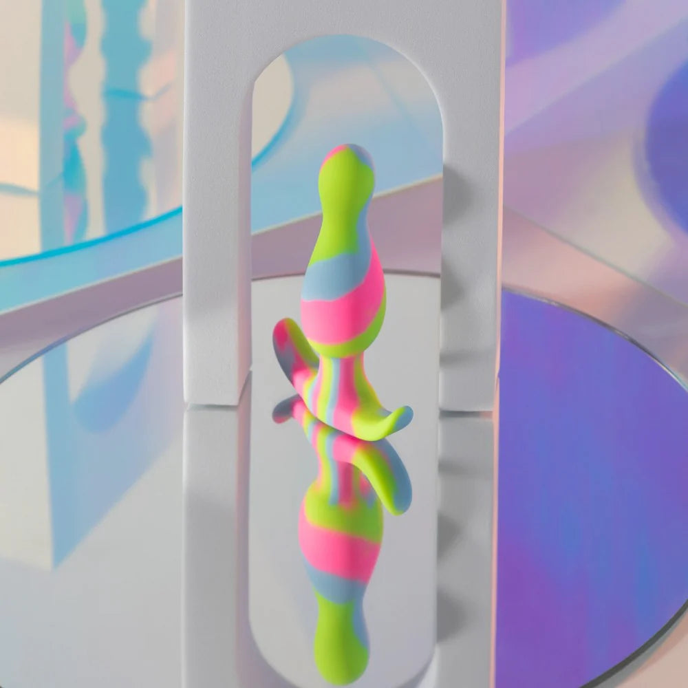 Avant Handcrafted Kaleido Lime 3in Butt Plug