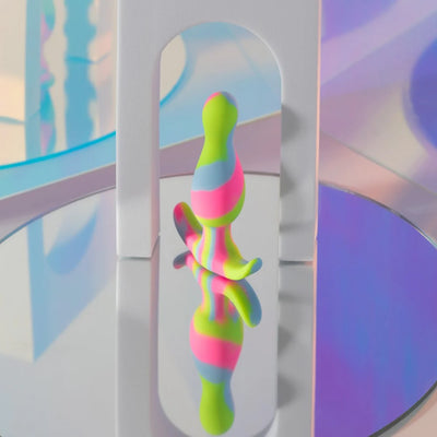 Avant Handcrafted Kaleido Lime 3in Butt Plug