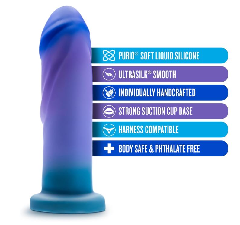 Avant Midnight Rendezvous Dildo - Ocean Blue