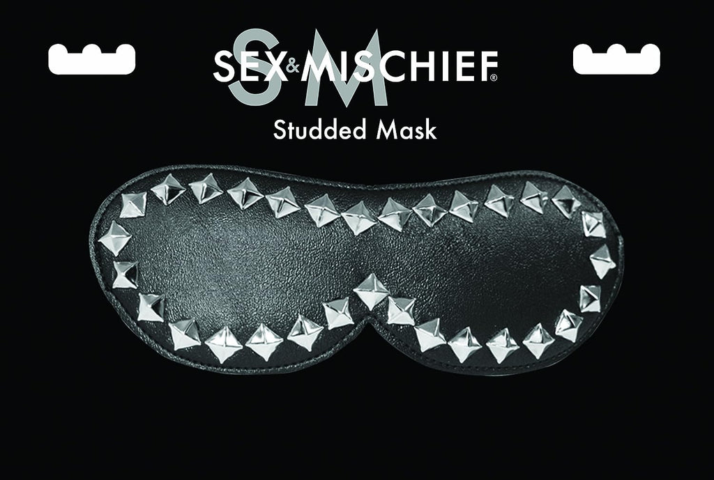 Sex & Mischief Studded Mask - Black