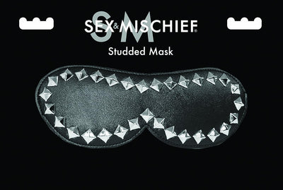 Sex & Mischief Studded Mask - Black