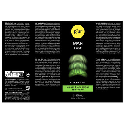 Pjur Man Lust Pleasure Gel, 15mil