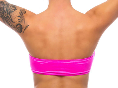 Fuchsia Peekaboo Bandeau Top in S/M