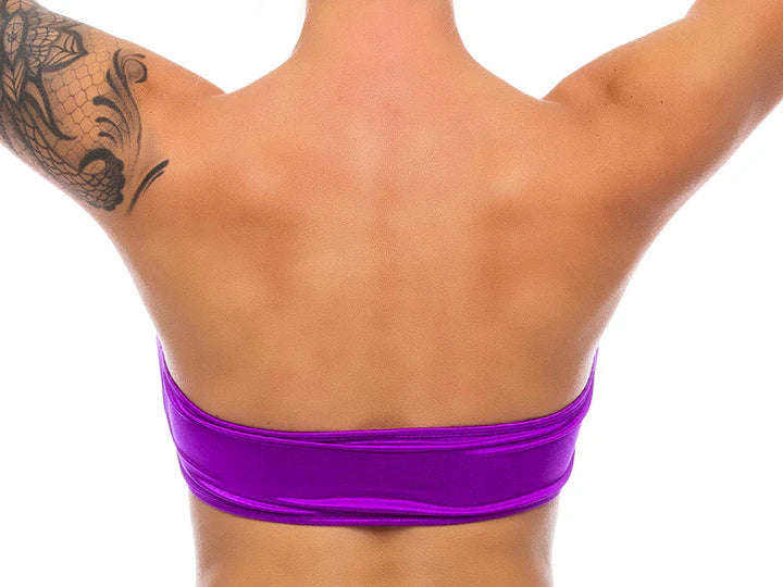 Purple Peekaboo Bandeau Top in S/M