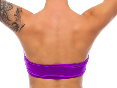 Purple Peekaboo Bandeau Top in S/M