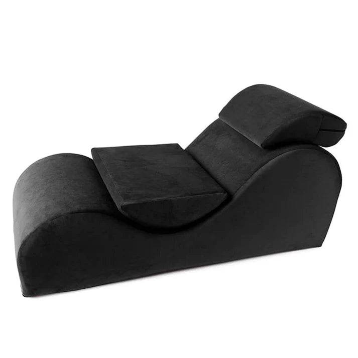 Esse Lounger Original Tantric Chair by Liberator Microvelvet Black