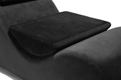 Esse Lounger Original Tantric Chair by Liberator Microvelvet Black