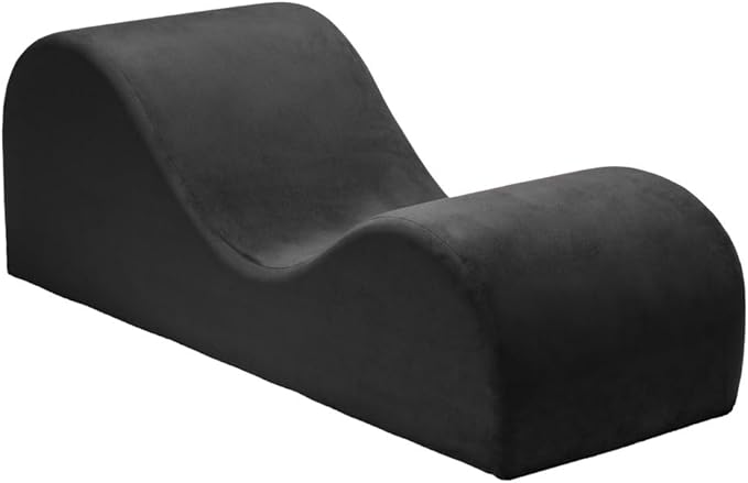 Esse Lounger Original Tantric Chair by Liberator Microvelvet Black