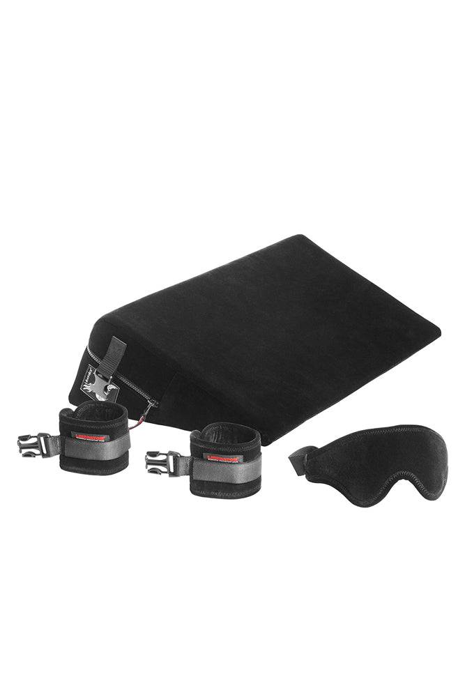 Liberator Wedge Pillow with Cuffs, Black
