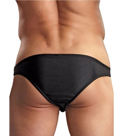 Men's Hot Lips Bikini, Black, One Size